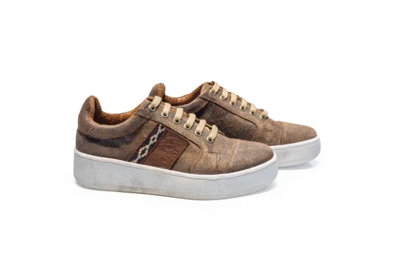 Zapatillas Creta Cuero crust avellanas