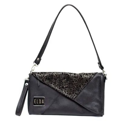 Cartera Medellin Rospo negro laca