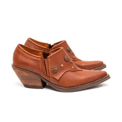 Bota M&oacute;naco 40 Camel con herrajes