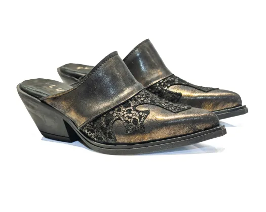 Zueco Genova Z03 M Negro y oro