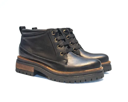 Bota 1248 B02 Cuero negro
