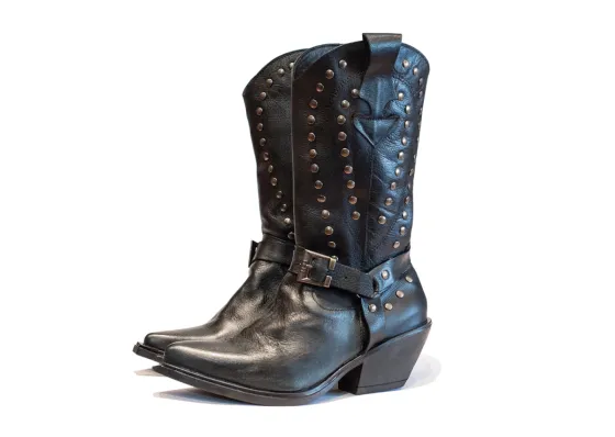 Bota M&oacute;naco 42 Negro con tachas