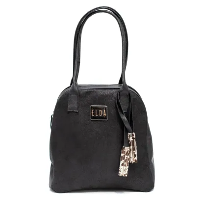 Cartera Vero Cuero jean negro