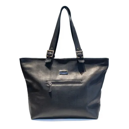 Cartera Daiana Cuero negro